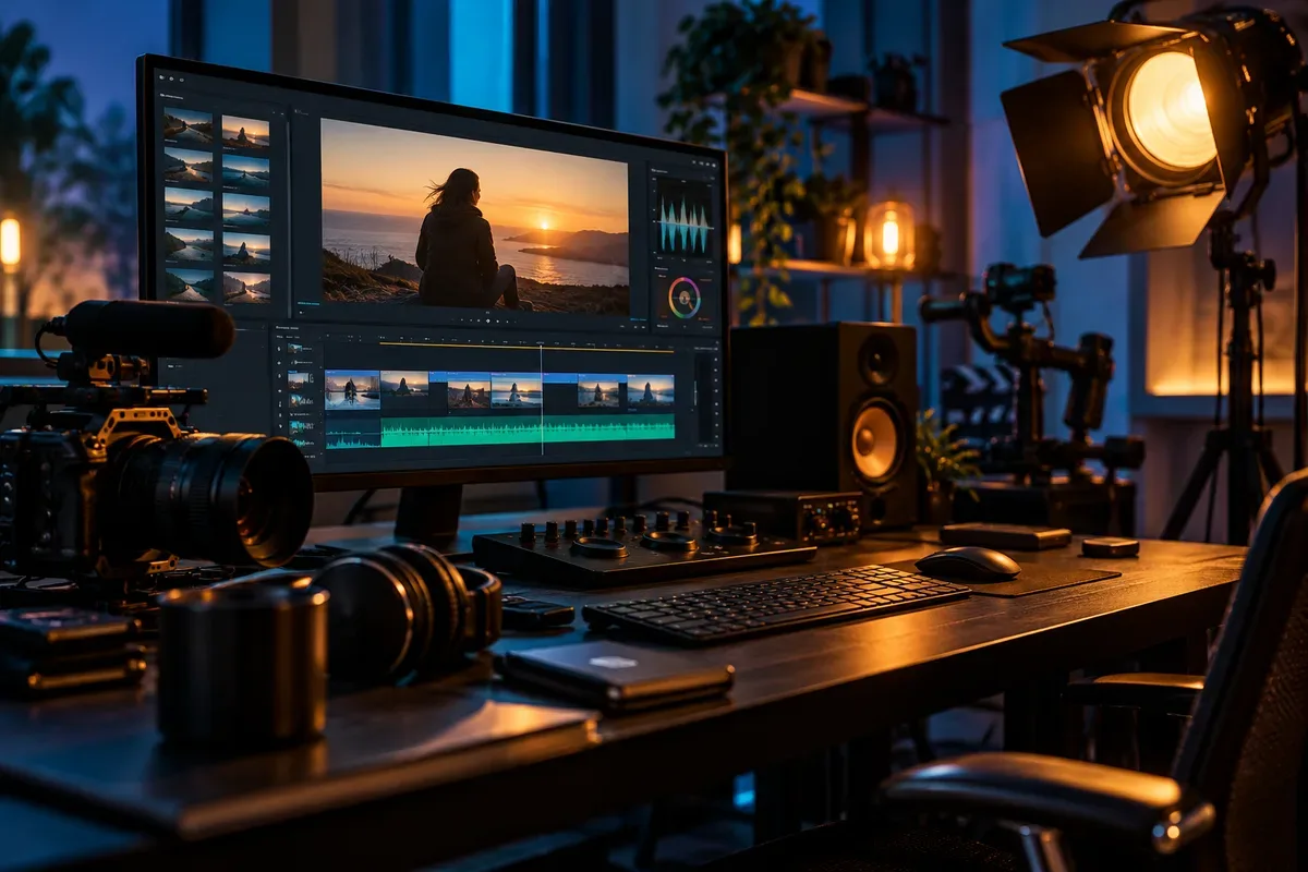 Estudio de vídeo: reunir imágenes y sonido