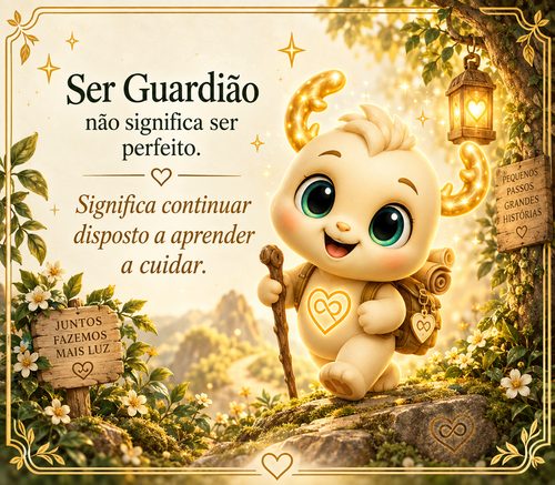 Ser Guardião não significa ser perfeito. Significa continuar disposto a aprender e a cuidar.