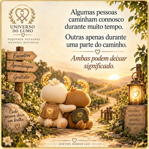 Algumas pessoas caminham connosco durante muito tempo. Outras apenas durante uma parte do caminho. Ambas podem deixar significado.