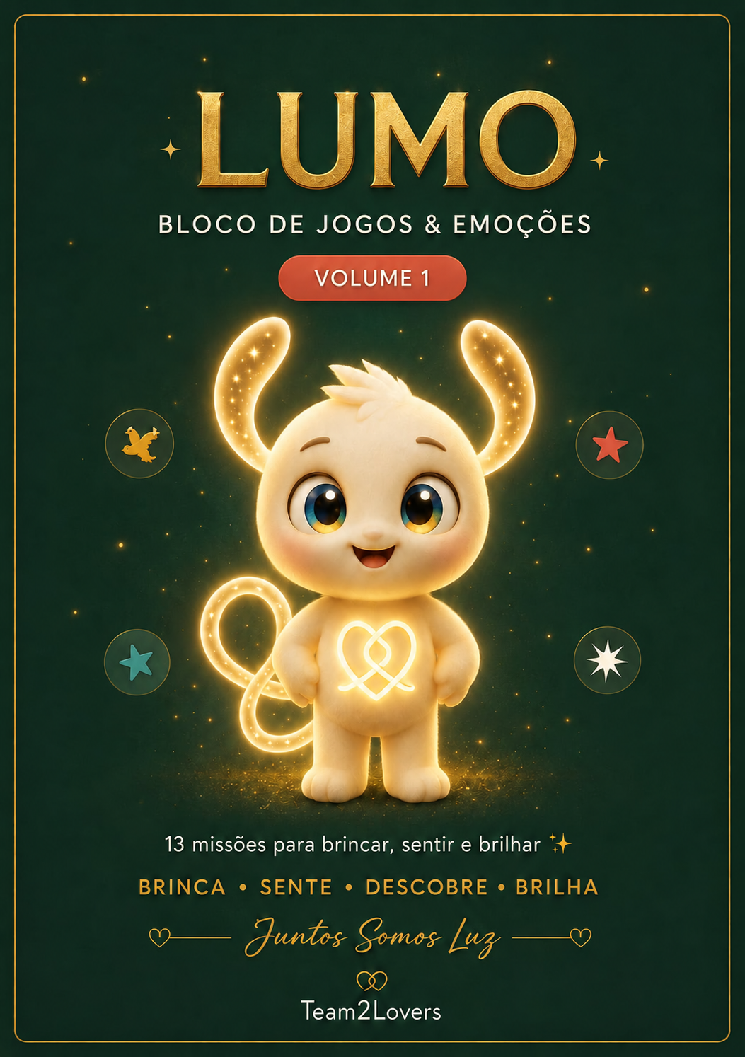 Lumo apresenta o Bloco de Jogos e Emoções, Volume I, com 13 missões