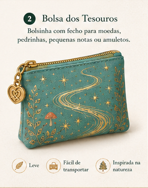 Imagem exemplificativa: Bolsa dos Tesouros, design do universo Lumo.