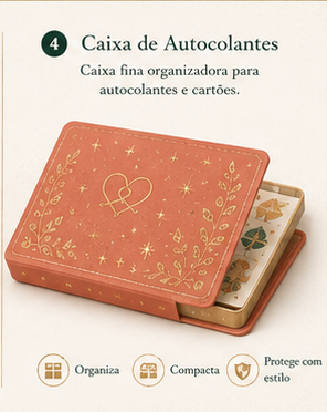 Imagem exemplificativa: Caixa de Autocolantes, design do universo Lumo.