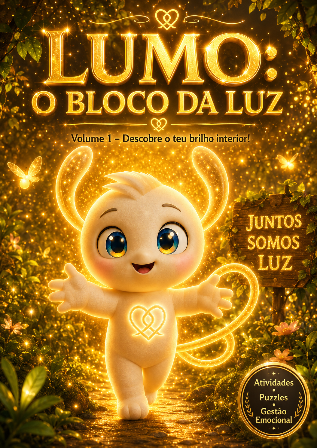 Capa: Lumo — O Bloco da Luz — Volume I — edição impressa