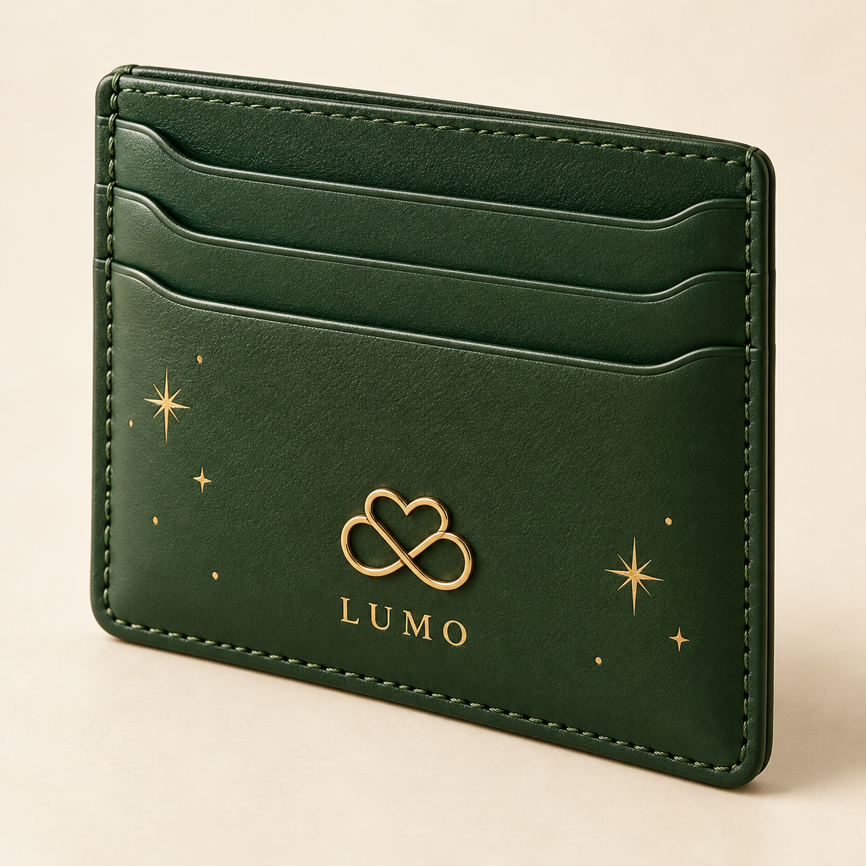 Porta-cartões Lumo — verde floresta